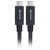 Sharkoon USB-C 3.2 Gen 2 kabel Zwart, 0,5 meter	