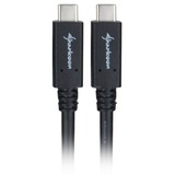 Sharkoon USB-C 3.2 > USB-C kabel Zwart, 1 meter