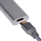 SilverStone EP11S USB hub adapter Aluminium/wit
