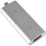 SilverStone EP11S USB hub adapter Aluminium/wit