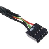 SilverStone G11303050-RT, USB 2.0 (intern) 9pin > USB 3.0 (intern) 19pin adapter Zwart