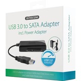 Sitecom USB 3.0 to SATA Adapter incl. Power Adapter Zwart, CN-333