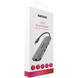 Sitecom USB-C Multi Adapter Grijs, CN-382