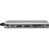 Sitecom USB-C Multiport Pro Adapter Grijs