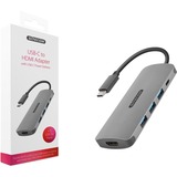 Sitecom USB-C to HDMI Adapter Grijs, CN-380