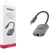 Sitecom USB Type-C naar Gigabit Lan Adapter Grijs
