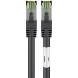 goobay Cat.8.1 netwerkkabel Zwart, 1 meter, S/FTP (PiMF), RJ-45