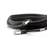 goobay Cat.8.1 netwerkkabel Zwart, 1 meter, S/FTP (PiMF), RJ-45
