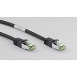 goobay Cat.8.1 netwerkkabel Zwart, 1 meter, S/FTP (PiMF), RJ-45