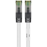 goobay Cat.8.1 netwerkkabel Wit, 2 meter, S/FTP (PiMF), RJ-45