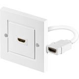 goobay HDMI-Wanddoos montagedoos Wit, 0,18 meter, 1x HDMI-A aansluiting