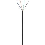 goobay Netwerkabel Cat.6 U/UTP, Outdoor Zwart, 100 meter