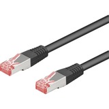 goobay Patchkabel Cat.6 S/STP Zwart, 5 Meter