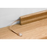 goobay Patchkabel RJ45-stekker > RJ45-stekker CAT.6 U/UTP - 5m bruin, Platte kabel
