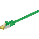 goobay Patchkabel RJ-45 Cat.6a S/FTP (PIMF), met Cat.7 Groen, 1 meter