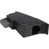 goobay TAE adapter plug TAE-N-male > RJ11/RJ14 male Zwart