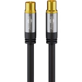 goobay TV Antennekabel - 10 m Zwart, 135 dB