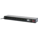 APC APC Rack PDU Switched 1U AP7920B Zwart