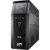 APC Back-UPS PRO BR1200SI - Noodstroomvoeding ups Zwart, 8x C13 uitgang, 2x USB lader (type A & C), 1200VA, USB dataport