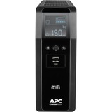 APC Back-UPS PRO BR1600SI - Noodstroomvoeding ups Zwart, 8x C13 uitgang, 2x USB charger (type A & C), 1600VA, USB dataport