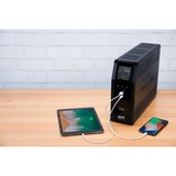 APC Back-UPS PRO BR1600SI - Noodstroomvoeding ups Zwart, 8x C13 uitgang, 2x USB charger (type A & C), 1600VA, USB dataport