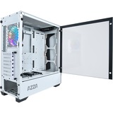 AZZA Apollo 430 midi tower behuizing Wit/oranje | 2x USB-A | RGB | Window