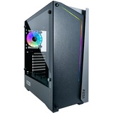 AZZA Apollo 430 midi tower behuizing Zwart/grijs | 2x USB-A | RGB | Window