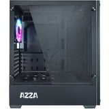 AZZA Apollo 430 midi tower behuizing Zwart/grijs | 2x USB-A | RGB | Window