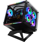 AZZA Cube 802F showcase behuizing Zwart | RGB | Window