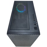 AZZA Hive 450 Tower-behuizing Zwart | 2x USB-A 2.0 | 1x USB-A 3.2 (5 Gbit/s) | 1x Audio | Window-kit