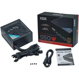 AZZA PSAZ-550W voeding  Zwart, 2x PCIe