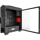 AZZA Photios 250 Tower-behuizing Zwart | 2x USB-A 2.0 | 2x USB-A 3.2 (5 Gbit/s) | 2x Audio | Window-kit