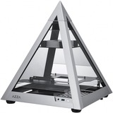 AZZA Pyramid Mini 806 showcase behuizing aluminium/zwart | 1x USB-A | Tempered Glass