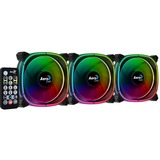 Aerocool Astro 12 Pro case fan Zwart, 3 stuks