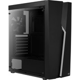 Aerocool Bolt Tower-behuizing Zwart | 2x USB-A 2.0 | USB-A 3.2 (5 Gbit/s) | 2x Audio | Window-kit