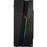 Aerocool Bolt Tower-behuizing Zwart | 2x USB-A 2.0 | USB-A 3.2 (5 Gbit/s) | 2x Audio | Window-kit