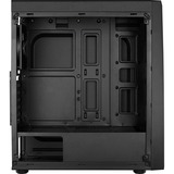 Aerocool Bolt Tower-behuizing Zwart | 2x USB-A 2.0 | USB-A 3.2 (5 Gbit/s) | 2x Audio | Window-kit