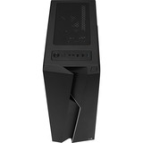 Aerocool Bolt Tower-behuizing Zwart | 2x USB-A 2.0 | USB-A 3.2 (5 Gbit/s) | 2x Audio | Window-kit