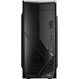 Aerocool CS-1102 Tower-behuizing Zwart | 2x USB-A 2.0 | USB-A 3.2 (5 Gbit/s) | 2x Audio