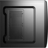 Aerocool CS-1102 Tower-behuizing Zwart | 2x USB-A 2.0 | USB-A 3.2 (5 Gbit/s) | 2x Audio