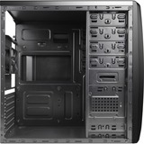 Aerocool CS-1102 Tower-behuizing Zwart | 2x USB-A 2.0 | USB-A 3.2 (5 Gbit/s) | 2x Audio