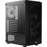 Aerocool Hive FRGB v3 Tower-behuizing Zwart | USB-A 2.0 | 2x USB-A 3.2 (5 Gbit/s) | 2x Audio | Window-kit