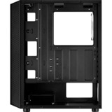 Aerocool Hive FRGB v3 Tower-behuizing Zwart | USB-A 2.0 | 2x USB-A 3.2 (5 Gbit/s) | 2x Audio | Window-kit