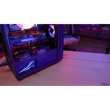 Aerocool Menace Saturn RGB midi tower behuizing Zwart | 2x USB-A | RGB | Window
