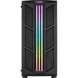 Aerocool Prime v1 midi tower behuizing Zwart | 2x USB-A | RGB | Window