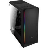 Aerocool Rift midi tower behuizing Zwart | 3x USB-A | RGB | Window