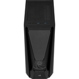 Aerocool Visor Tower-behuizing Zwart | USB-A 2.0 | 2x USB-A 3.2 (5 Gbit/s) | 2x Audio | Window-kit