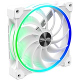 Alpenföhn Wing Boost 3 ARGB White Edition 140x140x25mm case fan Wit, 4-pin PWM aansluiting, 3-pin ARGB aansluiting