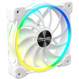 Alpenföhn Wing Boost 3 White Edition 120x120x25mm case fan Wit, 4-pin PWM aansluiting, 3-pin ARGB aansluiting