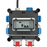 Brennenstuhl Compacte rubberen stroomverdeler BSV 3 FI/16 2 IP44 5-voudige stekkerdoos Zwart, 5x stekker, 2xCEE16A